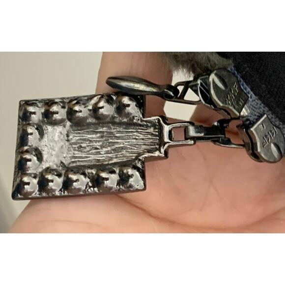 Joseph‎ Ribkoff Faux Fur Teddy Swirl Full Zip Jacket with Rhinestone zipper sz 8 - Picture 8 of 8